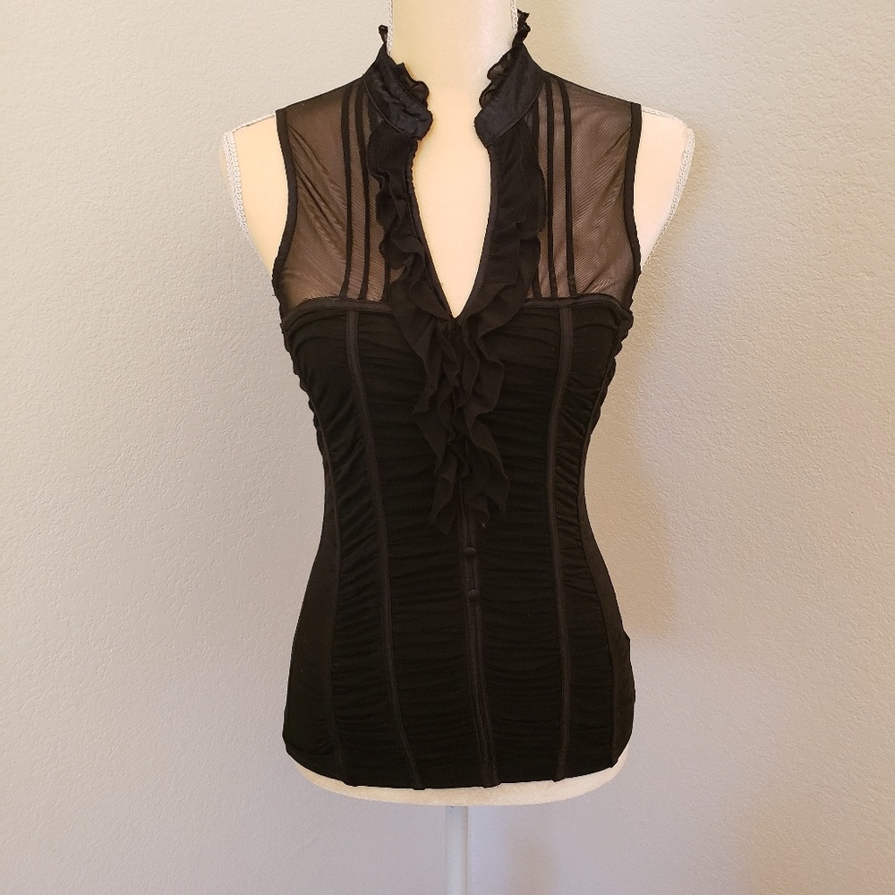 Romantic Vintage Style sleeveless fitted top